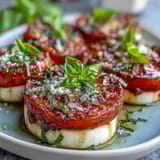 Caprese Salad Basil Oil Drizzle
