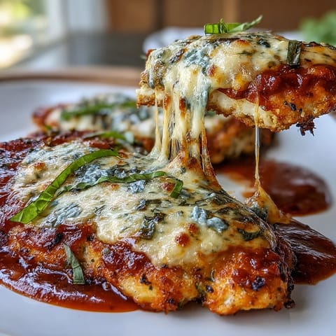 Crispy almond flour-coated chicken breasts topped with marinara and melted mozzarella, perfect low-carb Italian dinner.