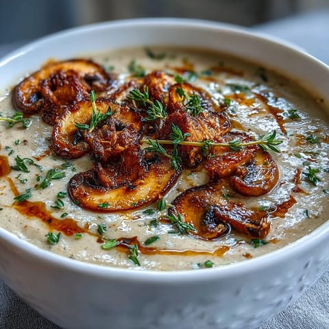 Wild Mushroom Creamy Soup