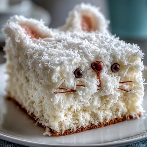 Easter Bunny Cake Coconut Frosting