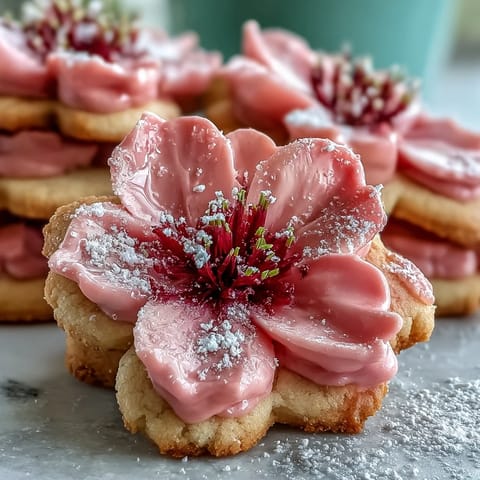 Baby in Bloom Flower Cookies
