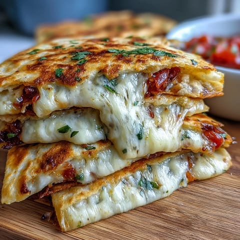 Mini Quesadilla Triangles Salsa