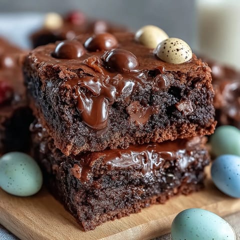 Cadbury Egg Chocolate Brownies