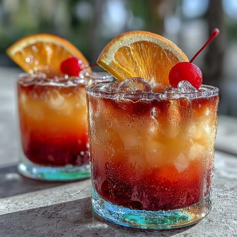 Ombre Sunrise Mocktail Grenadine