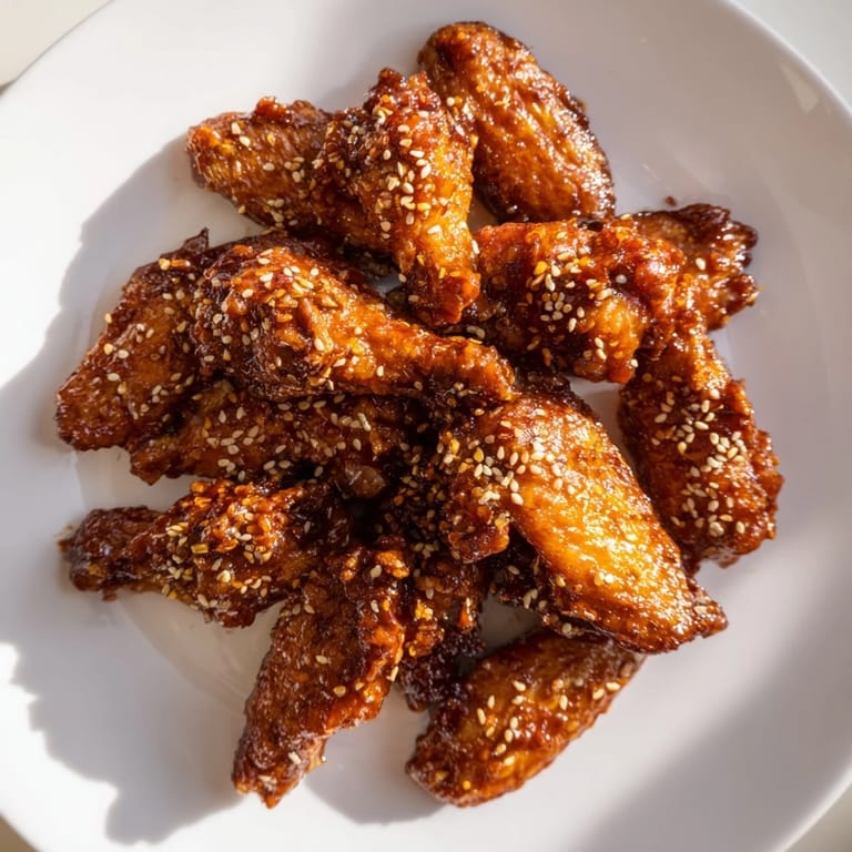 Sticky, caramelized Honey BBQ Chicken Wings arranged on a platter, garnished with fresh parsley for an irresistible party appetizer.