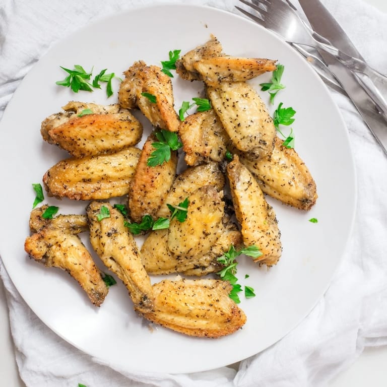 Freshly baked Lemon Pepper Wings tossed in zesty lemon butter, ready to serve with ranch and celery sticks.