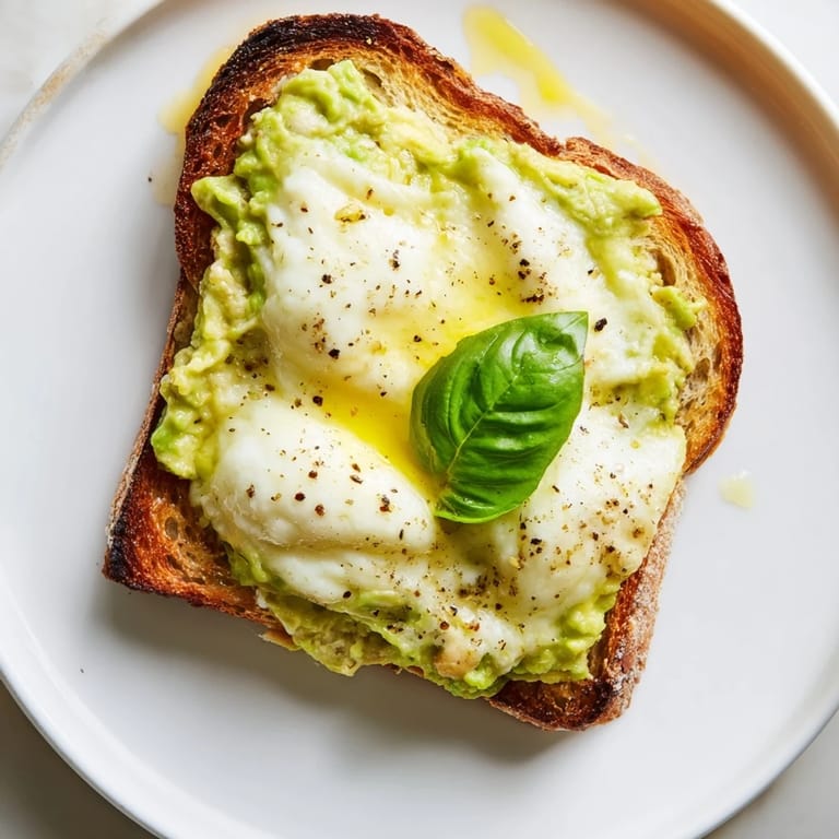 Ripe avocado is mashed with salt and pepper, then piled onto crunchy bread and broiled with mozzarella until perfectly bubbly and golden.