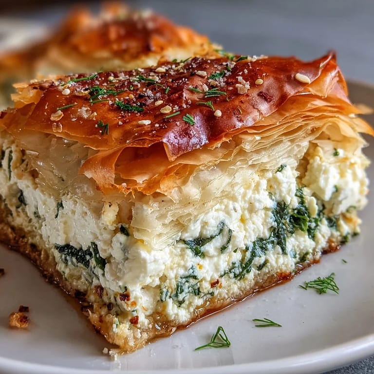 Warm slices of Feta and Kale Börek served on a plate with a side salad for a light lunch.