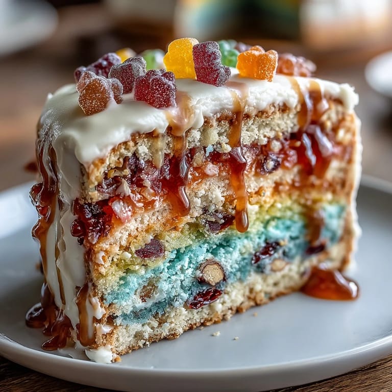 Colorful piñata cake reveals rainbow layers and candy burst when sliced for Cinco de Mayo parties.