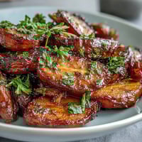 Golden honey-glazed carrots and parsnips roasted to caramelized perfection, a sweet and savory side dish for holiday meals.