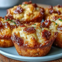Golden mini corn dog muffins packed with hot dog, perfect for parties.