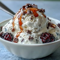 TikTok Cottage Cheese Ice Cream: creamy, healthy dessert, a sweet frozen treat.